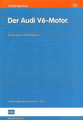 Cover des SSP Nr. 128 von Audi mit dem Titel: Der Audi V6-Motor 
