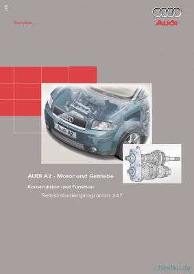 Cover des SSP Nr. 247 von Audi mit dem Titel: Audi A2 - Motor und Getriebe 