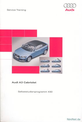 Cover des SSP Nr. 430 von Audi mit dem Titel: Audi A3 Cabriolet 