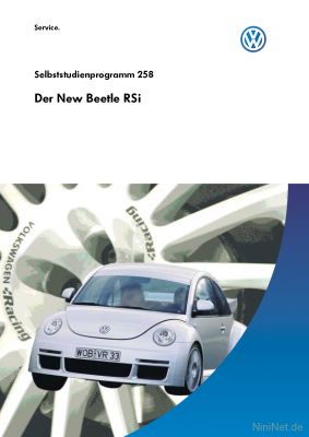 Cover des SSP Nr. 258 von VW mit dem Titel: Der New Beetle RSi 