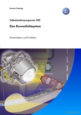 Cover des SSP Nr. 335 von VW mit dem Titel: Das Kurvenlichtsystem 