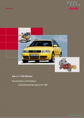 Cover des SSP Nr. 198 von Audi mit dem Titel: Der 2,7 l-V6-Biturbo 