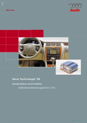 Cover des SSP Nr. 213 von Audi mit dem Titel: Neue Technologie ´99 