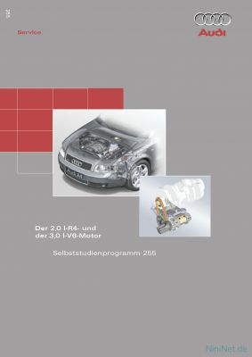 Cover des SSP Nr. 255 von Audi mit dem Titel: Der 2,0 l-R4- und der 3,0 l-V6-Motor 