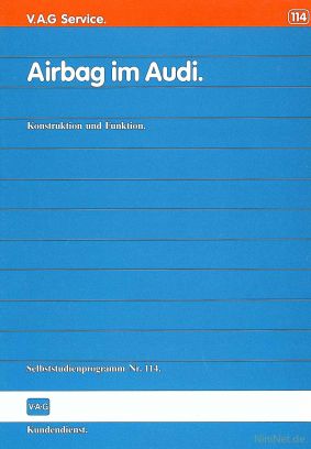 Cover des SSP Nr. 114 von Audi mit dem Titel: Airbag im Audi 