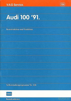 Cover des SSP Nr. 126 von Audi mit dem Titel: Audi 100 ´91 