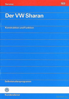 Cover des SSP Nr. 169 von VW mit dem Titel: Der VW Sharan 