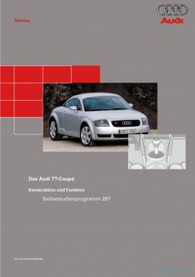 Cover des SSP Nr. 207 von Audi mit dem Titel: Audi TT-Coupé 