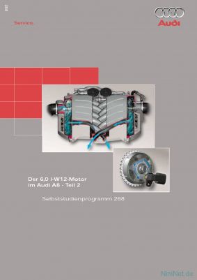 Cover des SSP Nr. 268 von Audi mit dem Titel: Der 6,0 l-W12-Motor im Audi A8 - Teil 2 