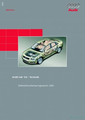 Cover des SSP Nr. 282 von Audi mit dem Titel: AUDI A8 ´03 - Technik 