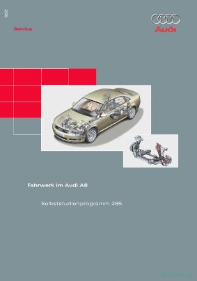 Cover des SSP Nr. 285 von Audi mit dem Titel: Fahrwerk im Audi A8 