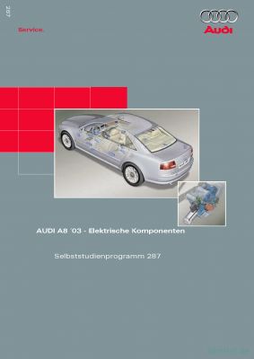 Cover des SSP Nr. 287 von Audi mit dem Titel: AUDI A8 ´03 - Elektrische Komponenten 