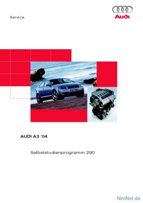 Cover des SSP Nr. 290 von Audi mit dem Titel: AUDI A3 ´04 