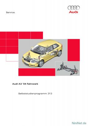 Cover des SSP Nr. 313 von Audi mit dem Titel: Audi A3 ´04 Fahrwerk 