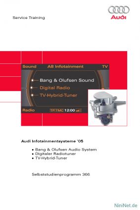 Cover des SSP Nr. 366 von Audi mit dem Titel: Audi Infotainmentsysteme ´05 