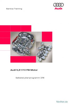 Cover des SSP Nr. 376 von Audi mit dem Titel: Audi 5,2l V10 FSI-Motor 
