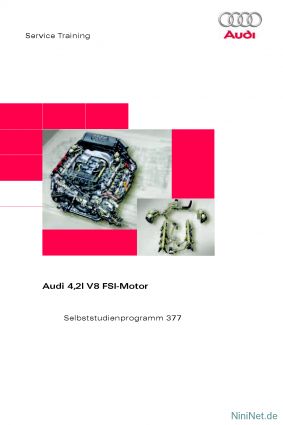 Cover des SSP Nr. 377 von Audi mit dem Titel: Audi 4,2l V8 FSI-Motor 