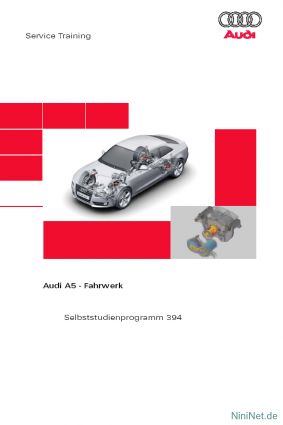 Cover des SSP Nr. 394 von Audi mit dem Titel: Audi A5 - Fahrwerk 