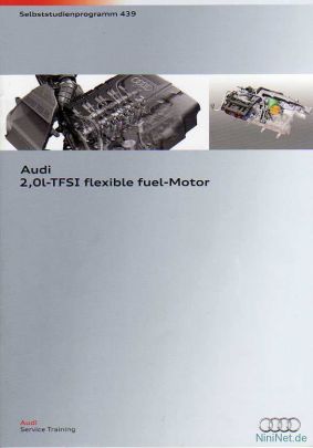 Cover des SSP Nr. 439 von Audi mit dem Titel: Audi 2,0l-TFSI flexible fuel-Motor