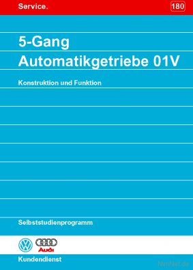 Cover des SSP Nr. 180 von VW / Audi mit dem Titel: 5-Gang Automatikgetriebe 01V 