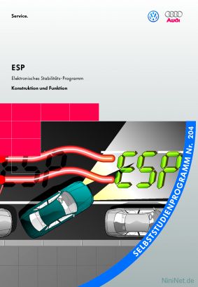 Cover des SSP Nr. 204 von VW / Audi mit dem Titel: ESP Elektronisches Stabilitäts-Programm