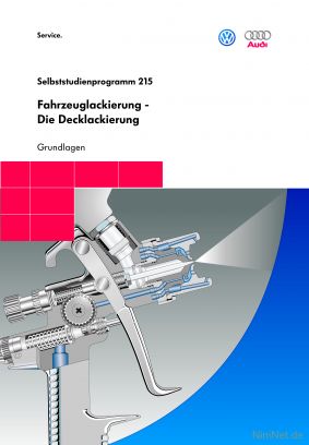 Cover des SSP Nr. 215 von VW / Audi mit dem Titel: Fahrzeuglackierung - Die Decklackierung 
