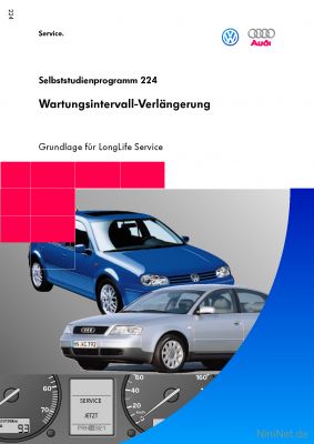 Cover des SSP Nr. 224 von VW / Audi mit dem Titel: Wartungsintervall-Verlängerung 