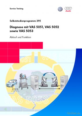Cover des SSP Nr. 295 von VW / Audi mit dem Titel: Diagnose mit VAS 5051, VAS 5052 sowie VAS 5053 