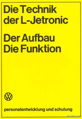Cover des SSP Nr. 4 von VW / Audi mit dem Titel: Die Technik der L-Jetronic Der Aufbau. Die Funktion.