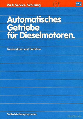 Cover des SSP Nr. 41 von VW / Audi mit dem Titel: Automatisches Getriebe für Dieselmotoren 