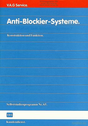 Cover des SSP Nr. 65 von VW / Audi mit dem Titel: Anti-Blockier-Systeme 