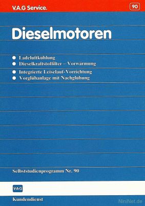 Cover des SSP Nr. 90 von VW / Audi mit dem Titel: Dieselmotoren 