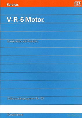 Cover des SSP Nr. 127 von VW mit dem Titel: V-R-6 Motor 