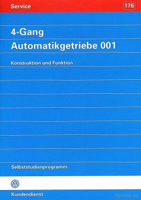Cover des SSP Nr. 176 von VW mit dem Titel: 4-Gang Automatikgetriebe 001 