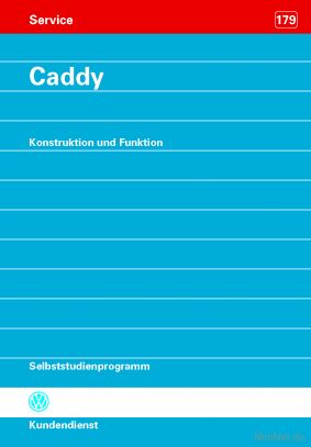 Cover des SSP Nr. 179 von VW mit dem Titel: Caddy 