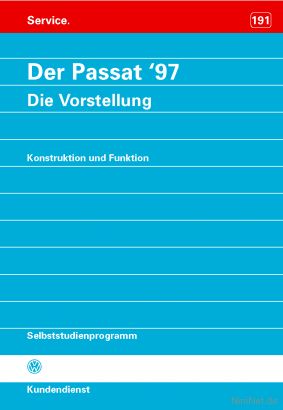 Cover des SSP Nr. 191 von VW mit dem Titel: Der Passat ´97 - Die Vorstellung 