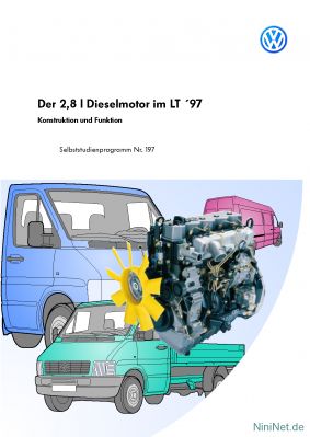Cover des SSP Nr. 197 von VW mit dem Titel: Der 2,8 l Dieselmotor im LT ´97 