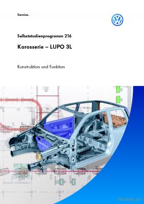 Cover des SSP Nr. 216 von VW mit dem Titel: Karosserie - LUPO 3L 