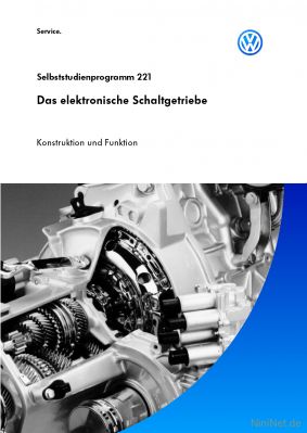 Cover des SSP Nr. 221 von VW mit dem Titel: Das elektronische Schaltgetriebe (Lupo 3L)