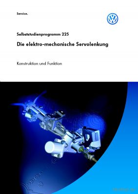 Cover des SSP Nr. 225 von VW mit dem Titel: Die elektro-mechanische Servolenkung 