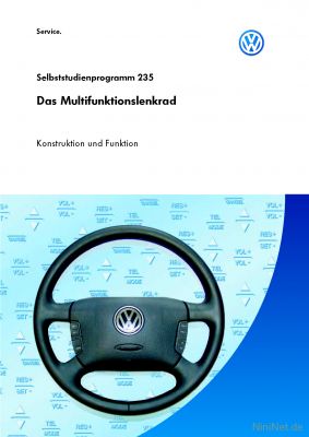 Cover des SSP Nr. 235 von VW mit dem Titel: Das Multifunktionslenkrad 