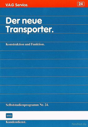 Cover des SSP Nr. 24 von VW mit dem Titel: Der neue Transporter 