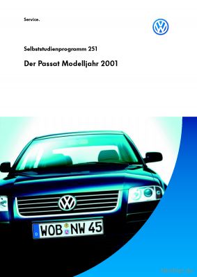 Cover des SSP Nr. 251 von VW mit dem Titel: Der Passat Modelljahr 2001 