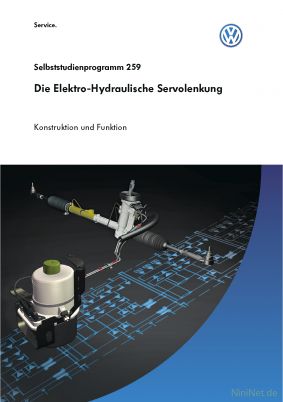 Cover des SSP Nr. 259 von VW mit dem Titel: Die Elektro-Hydraulische Servolenkung 