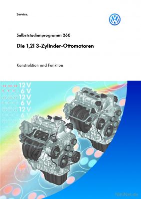 Cover des SSP Nr. 260 von VW mit dem Titel: Die 1,2l 3-Zylinder-Ottomotoren 