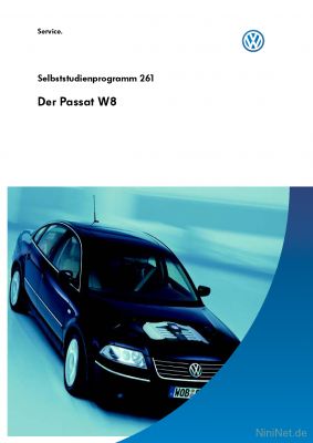 Cover des SSP Nr. 261 von VW mit dem Titel: Der Passat W8 