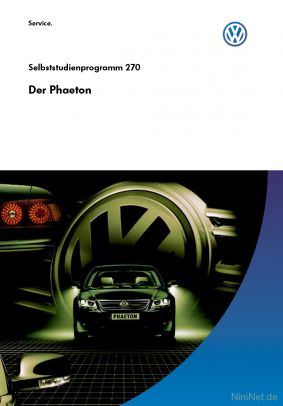 Cover des SSP Nr. 270 von VW mit dem Titel: Der Phaeton 