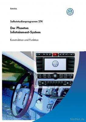 Cover des SSP Nr. 274 von VW mit dem Titel: Der Phaeton - Infotainment-System 