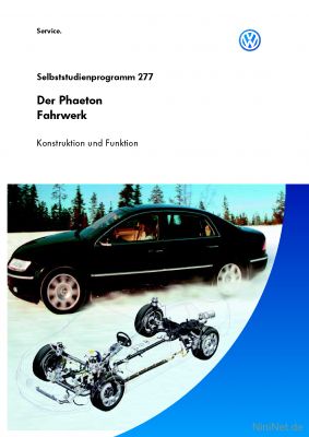 Cover des SSP Nr. 277 von VW mit dem Titel: Der Phaeton - Fahrwerk 