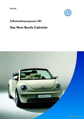 Cover des SSP Nr. 281 von VW mit dem Titel: Das New Beetle Cabrio 